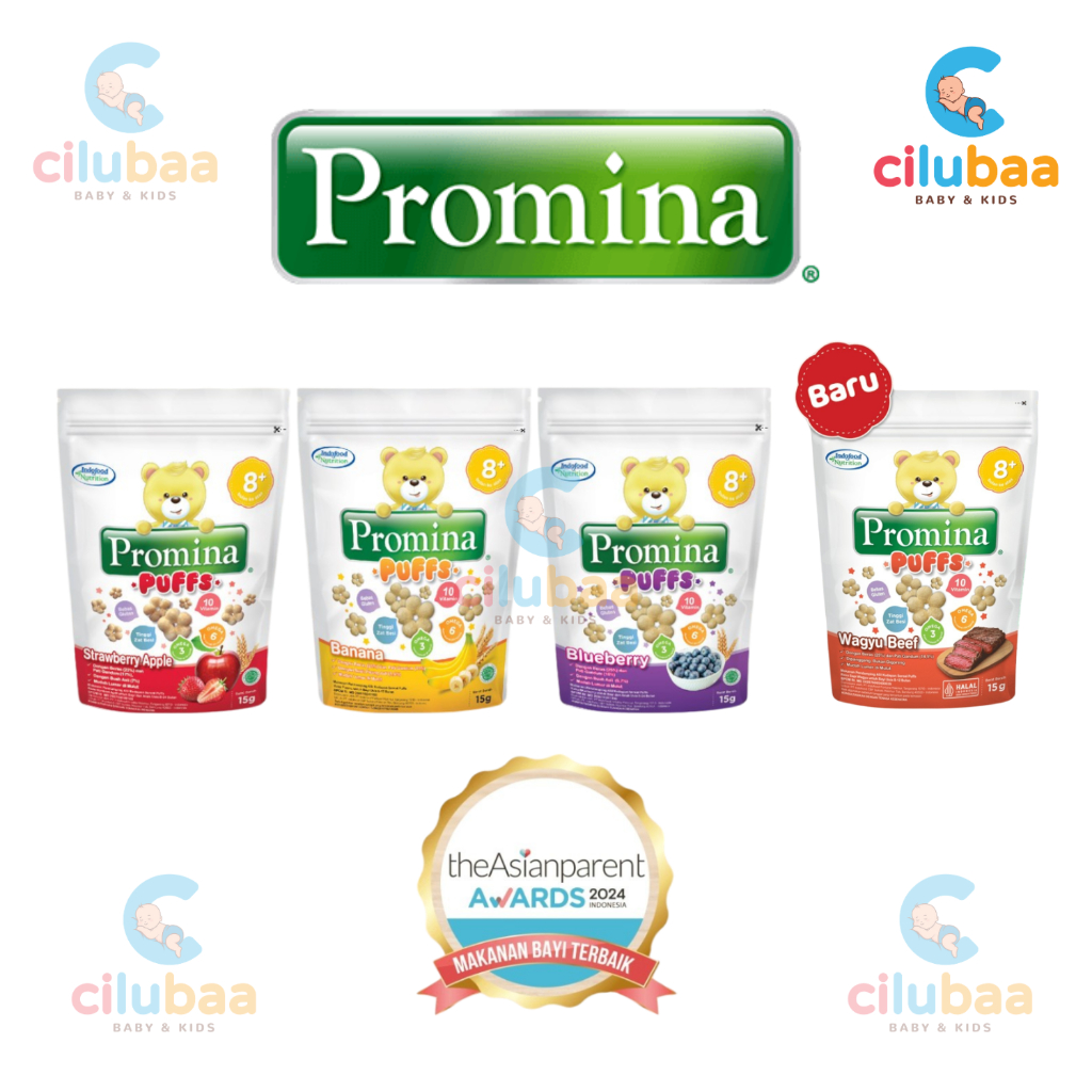 Jual PROMINA Puff 15gram 8+ Blueberry / Pisang / Strawberry Apple ...