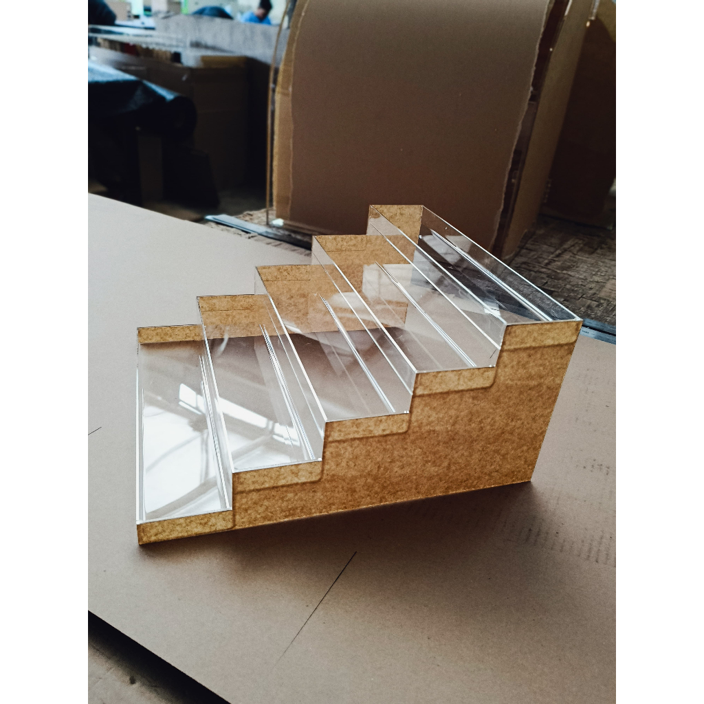 Jual Custom Akrilik Rak | Akrilik Rak 5 tingkat Custom | Shopee Indonesia