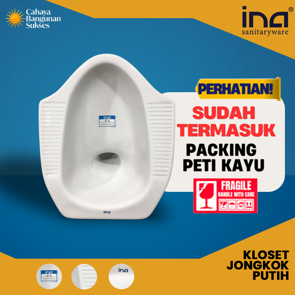[Packing Peti Kayu] Kloset Jongkok INA TERLENGKAP / Closet Jongkok INA