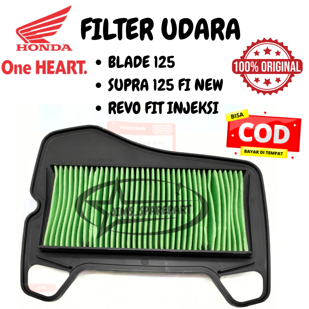 Jual FILTER UDARA K03 SARINGAN HONDA BLADE 125 SUPRA FI NEW REVO FIT ...