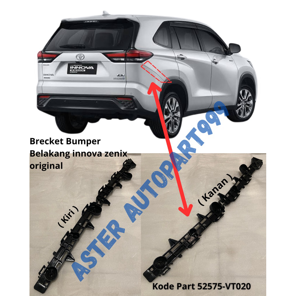 Jual Breket Bemper Belakang Original Toyota Innova Zenix 2022 2023 2024 ...
