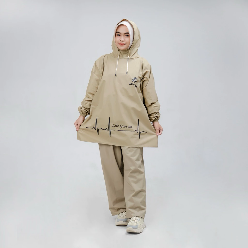 Jas Hujan Model Hoodie Pria/Wanita - Gallery