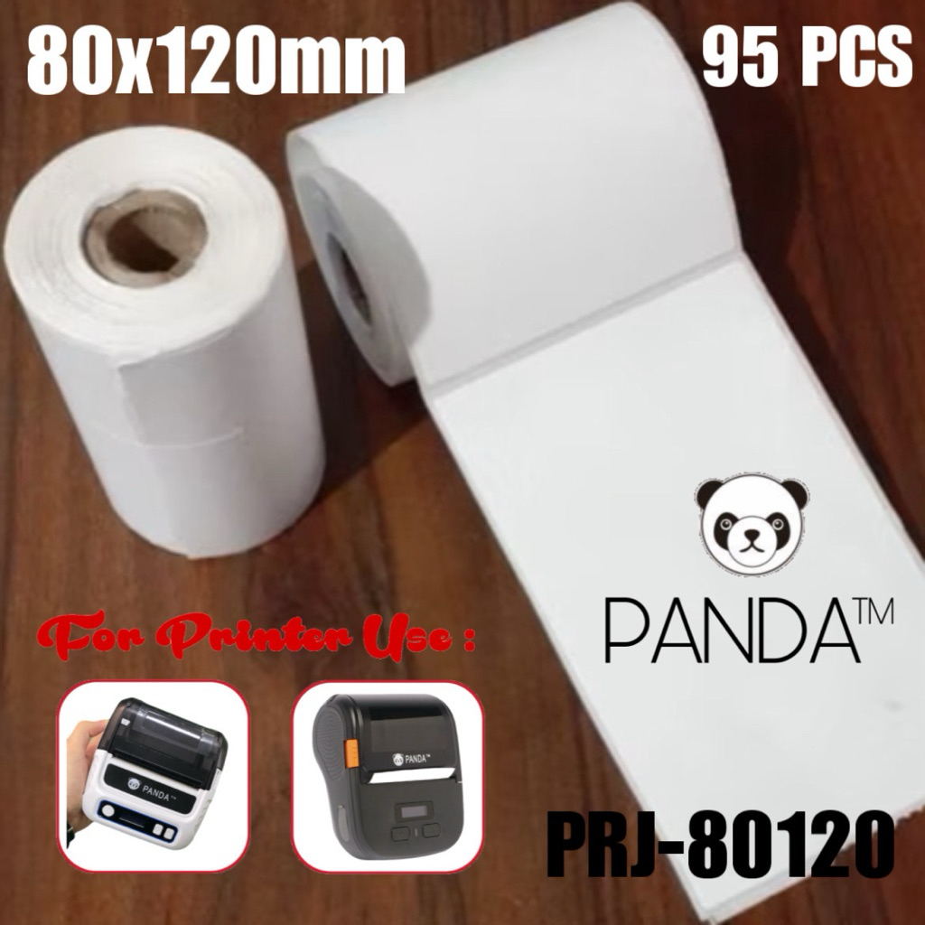 Jual LABEL THERMAL STICKER 80X120 MM UNTUK PANDA PRJ-80BL/R80BL MOBILE ...