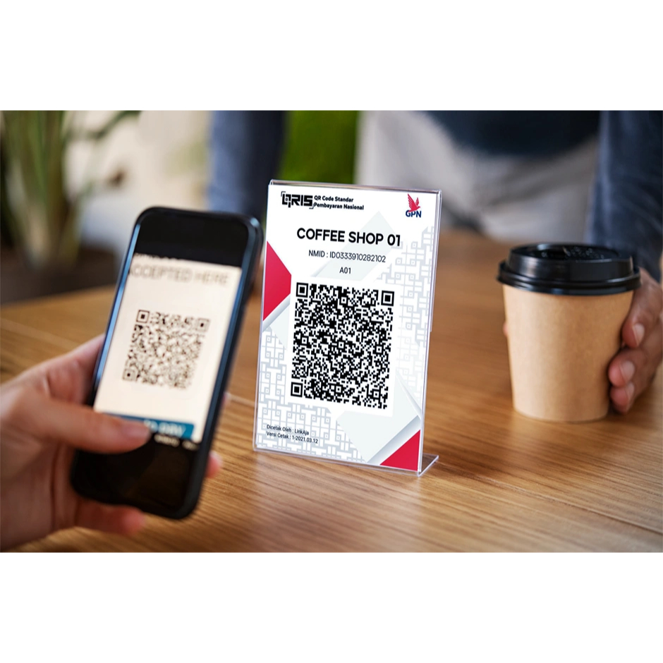 Jual CETAK QR CODE / QRIS SCAN BARCODE BAHAN STIKER / GLOSSY PAPPER ...