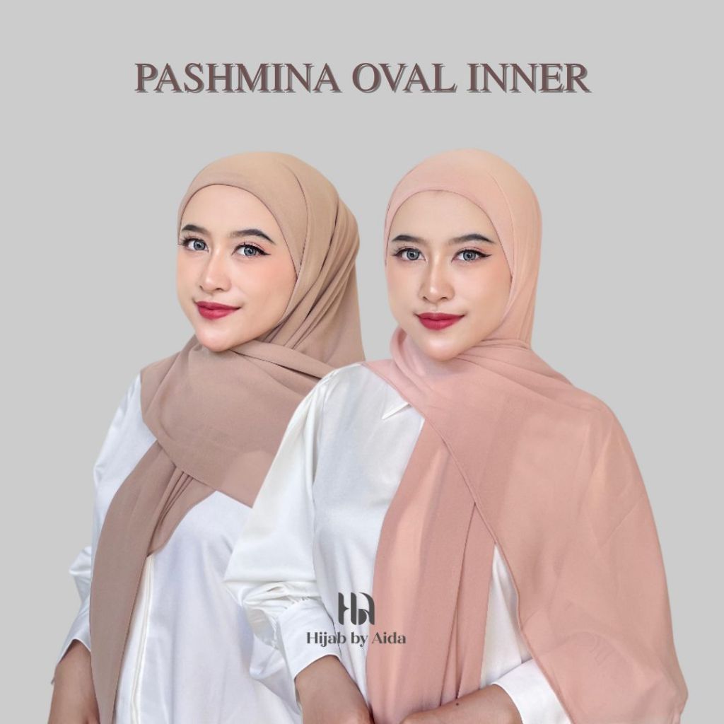 Jual Pashmina Oval Inner Tali Premium Original by Aida | Shopee Indonesia