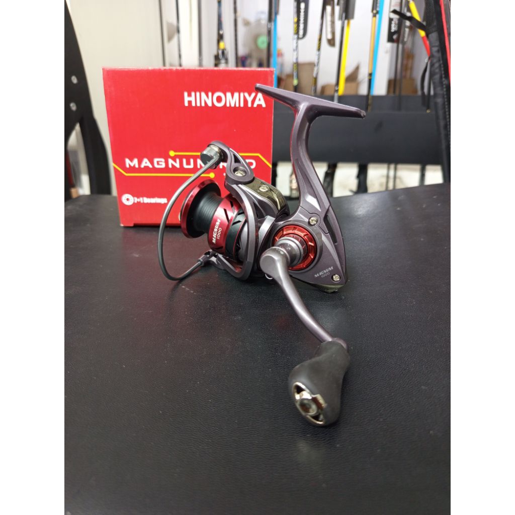 Jual Reel Pancing Hinomiya Magnum Red 1000 3000 ril spinning casting PH ...