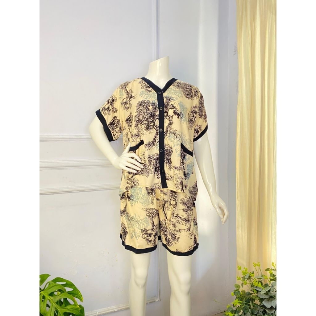 Jual one set v pendek kombi | Shopee Indonesia