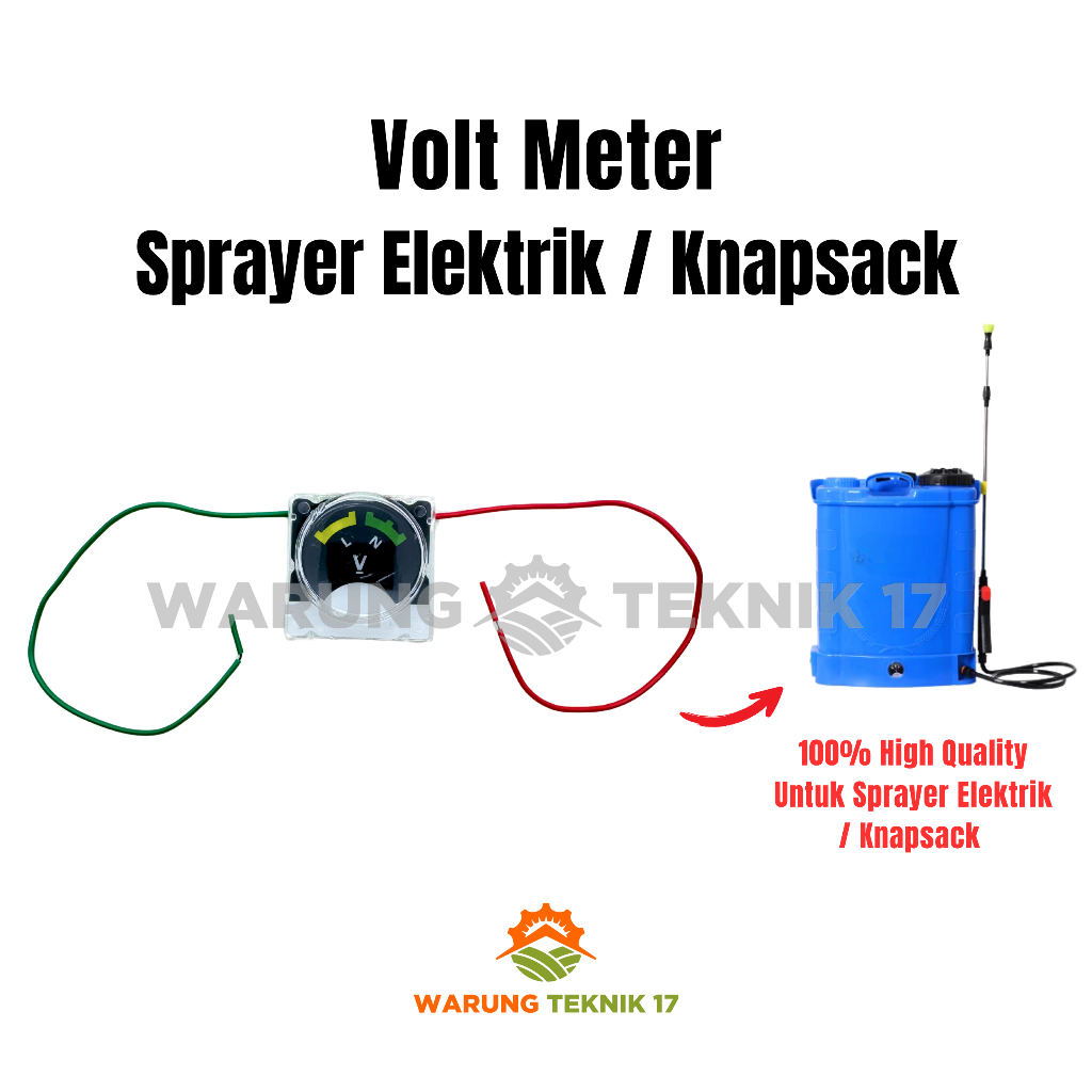 Jual Volt Meter Sprayer Elektrik / Knapsack 14 / 16 / 18 Liter Tangki ...