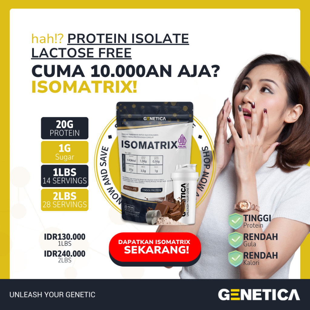 Jual Genetica Isomatrix 1 Lbs Protein Isolate Matrix | Shopee Indonesia