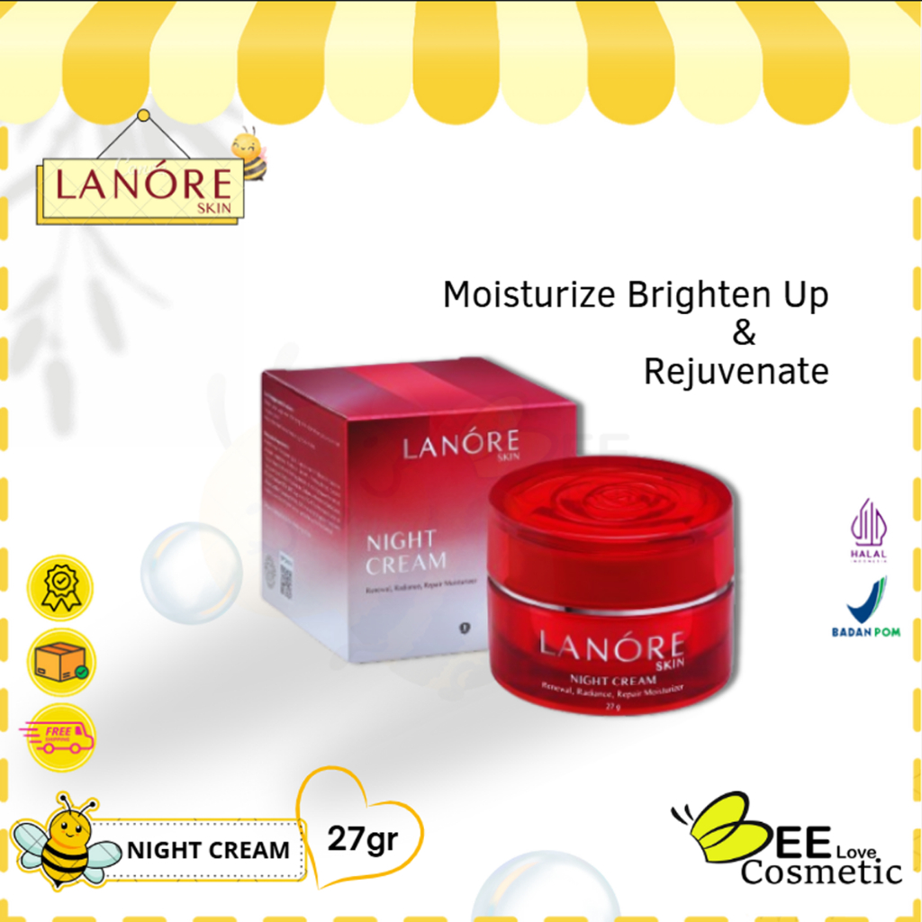 Jual Lanore Skin Night Cream I Krim Malam | Shopee Indonesia