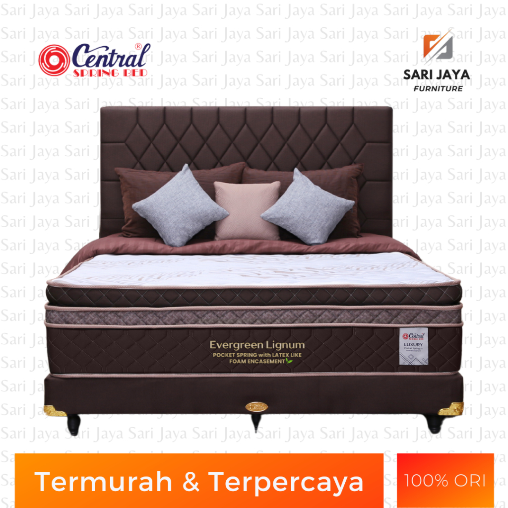 Jual Spring Bed / Matras / Multi Bed / Kasur Central Evergreen Lignum ...