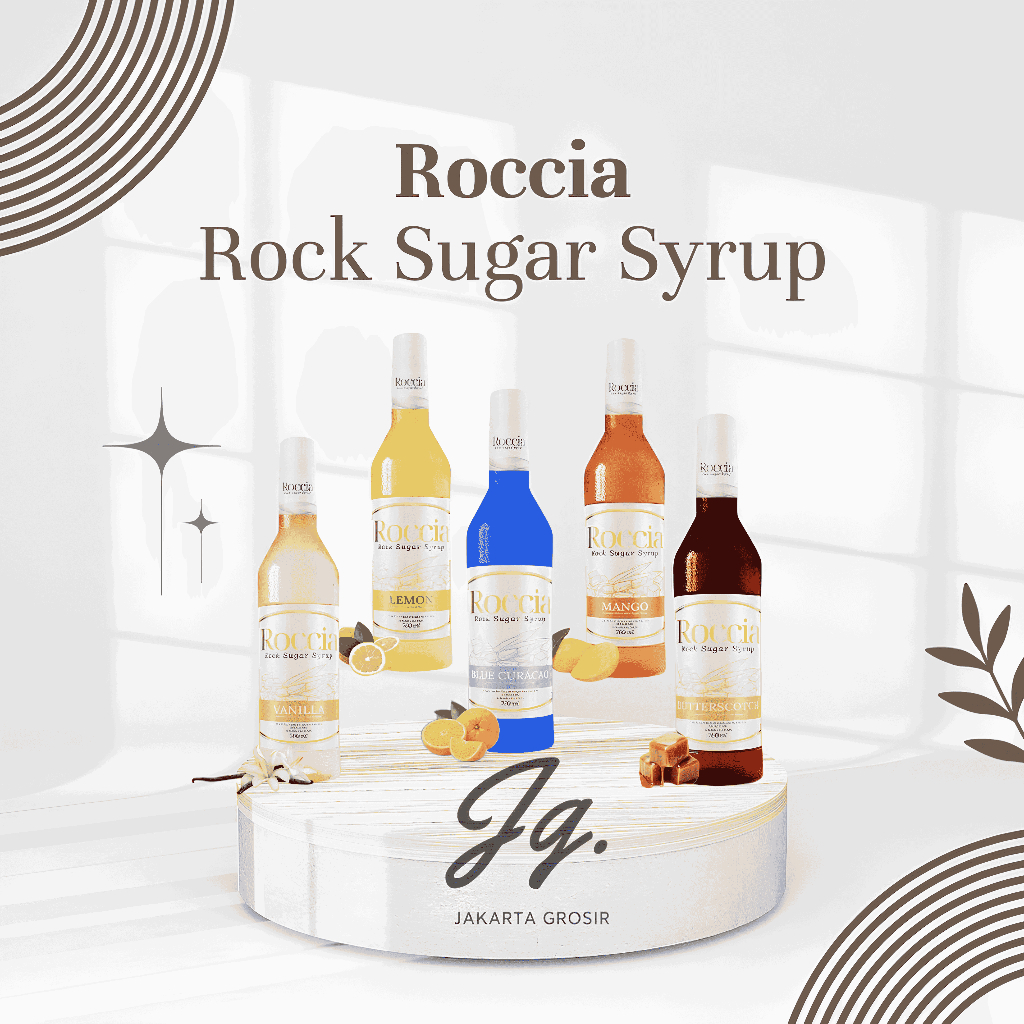 Jual All Variant Roccia Rock Sugar Syrup 760 ML | Sirup Roccia 760ML ...