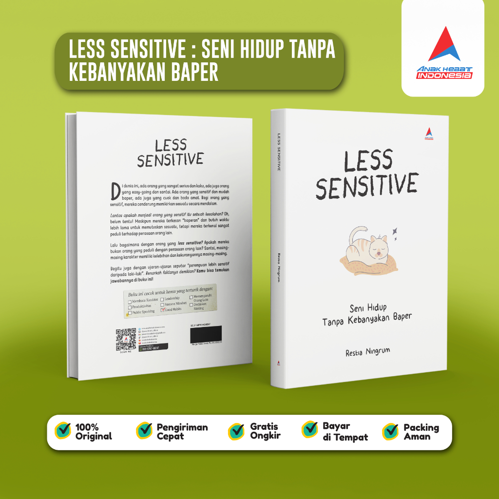 Jual Buku Less Sensitive: Seni Hidup Tanpa Kebanyakan Baper - Restia ...