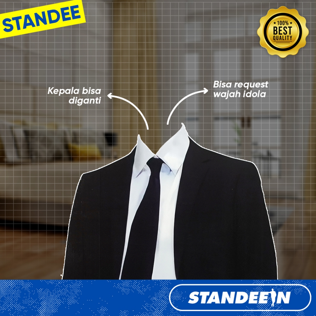 Jual Custom Standee Real Size + Penyangga Bisa Ganti Wajah / Human ...