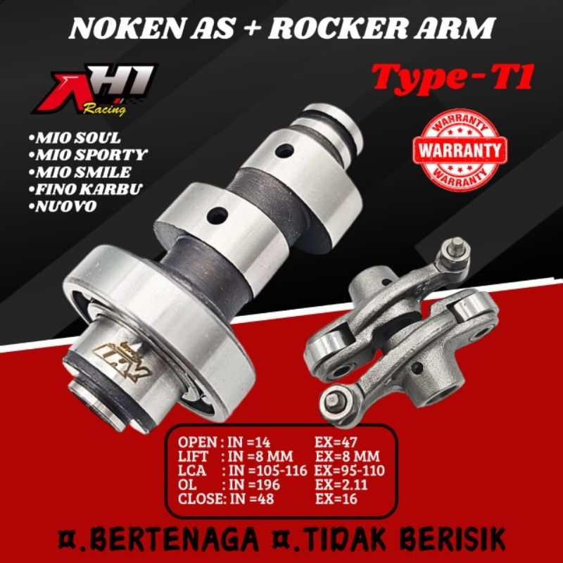 Jual Paket noken as AH1 Racing T1 T2 cam racing RRA Mio Sporty Mio Soul ...
