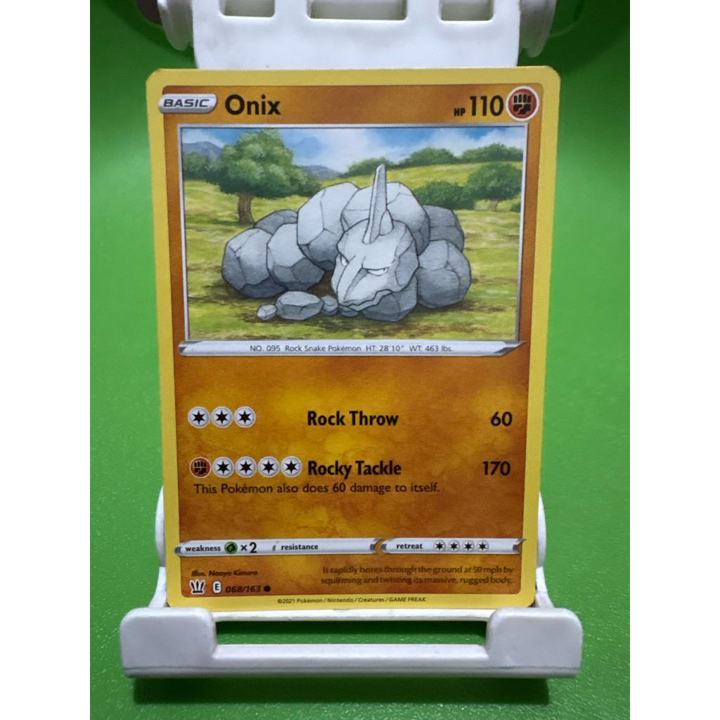 Jual kartu pokemon original common onix 068/163 | Shopee Indonesia