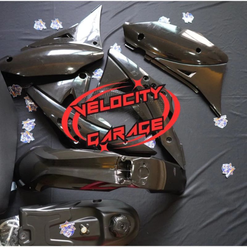 Jual BODYSET GORDON FULL BODY SET KLX 150 GORDON HITAM FULL TANGKI ...