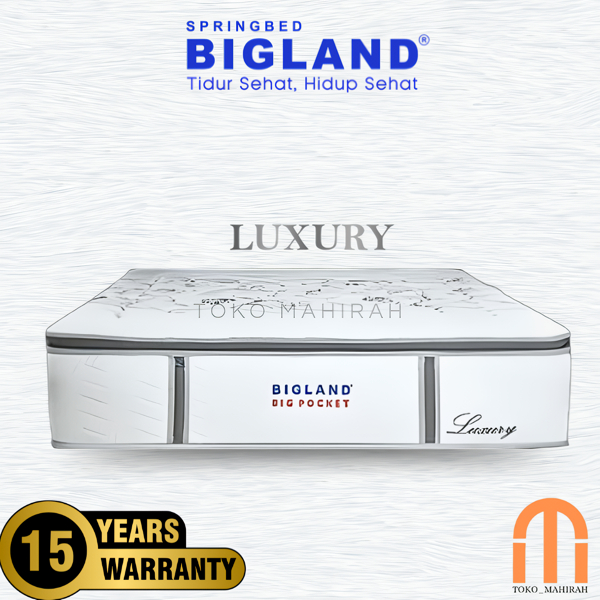 Jual Spring Bed Full Set BIGLAND BIG POCKET LUXURY | Shopee Indonesia