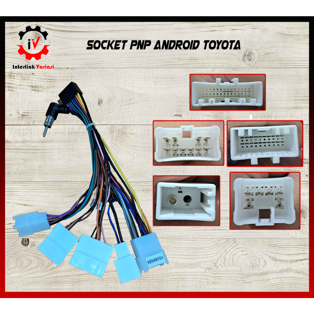 Jual Socket soket kabel harness head unit android Toyota Daihatsu PNP ...