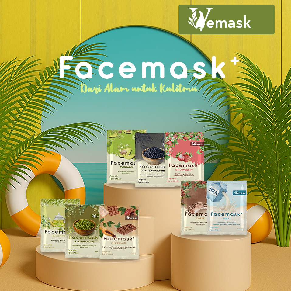 Jual Masker Wajah Organik Masker Muka Mencerahkan Memutihkan Masker