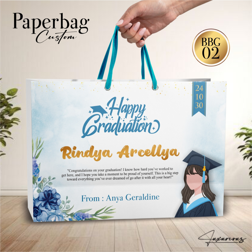 Jual Paperbag Graduation BBG Aesthetic – Tas Kertas Kelulusan/Wisuda ...