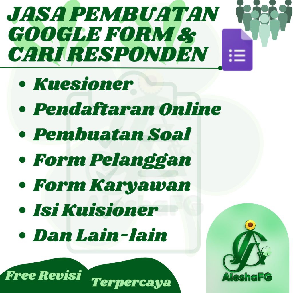 Jual Desain Form Digital | Pembuatan Gform | Cari Responden | Shopee ...