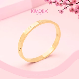 Kimora - Gelang Bangle Titanium Wanita Gold Plated 18k gtt180