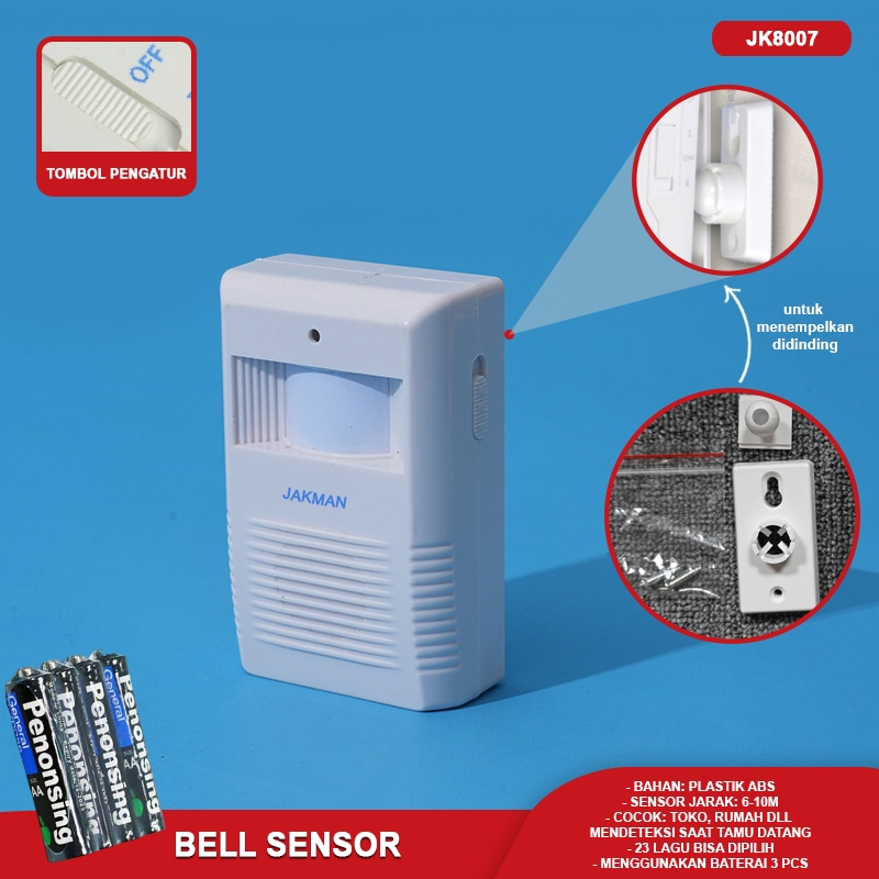 Jual Bell Sensor Bell Remot Bell Gerak Bell Toko Bell Tamu Bell Sensor ...