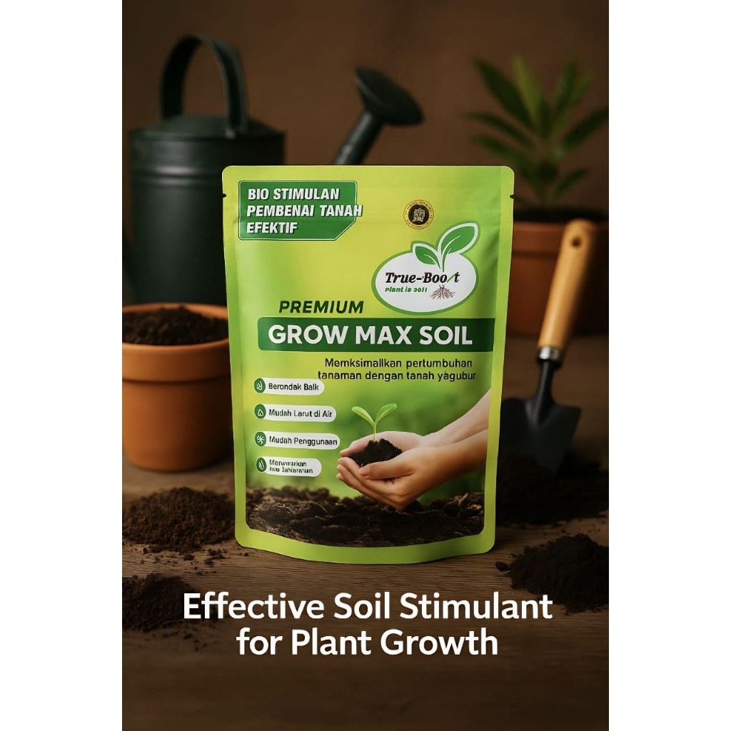 Jual Pupuk Premium Grow Max Soil asam humat humic acid 50% nutrisi ...
