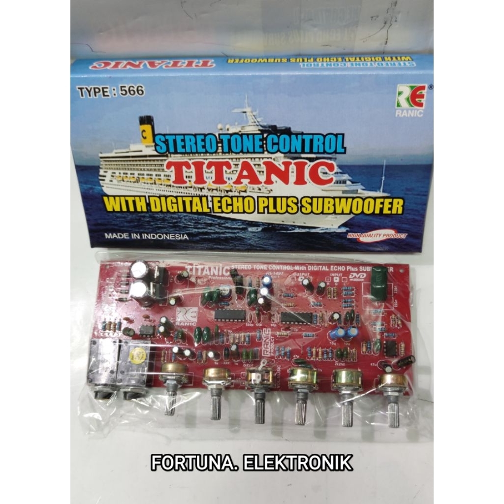 Jual RANIC KIT TONE CONTROL MIC ECHO SUBWOOFER TITANIC TYPE(566 ...
