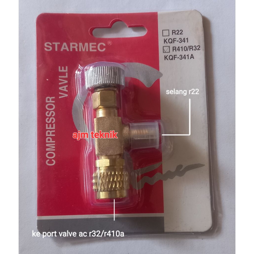 Jual adapter / charging valve starmec selang manifold r22 ke r32 ...