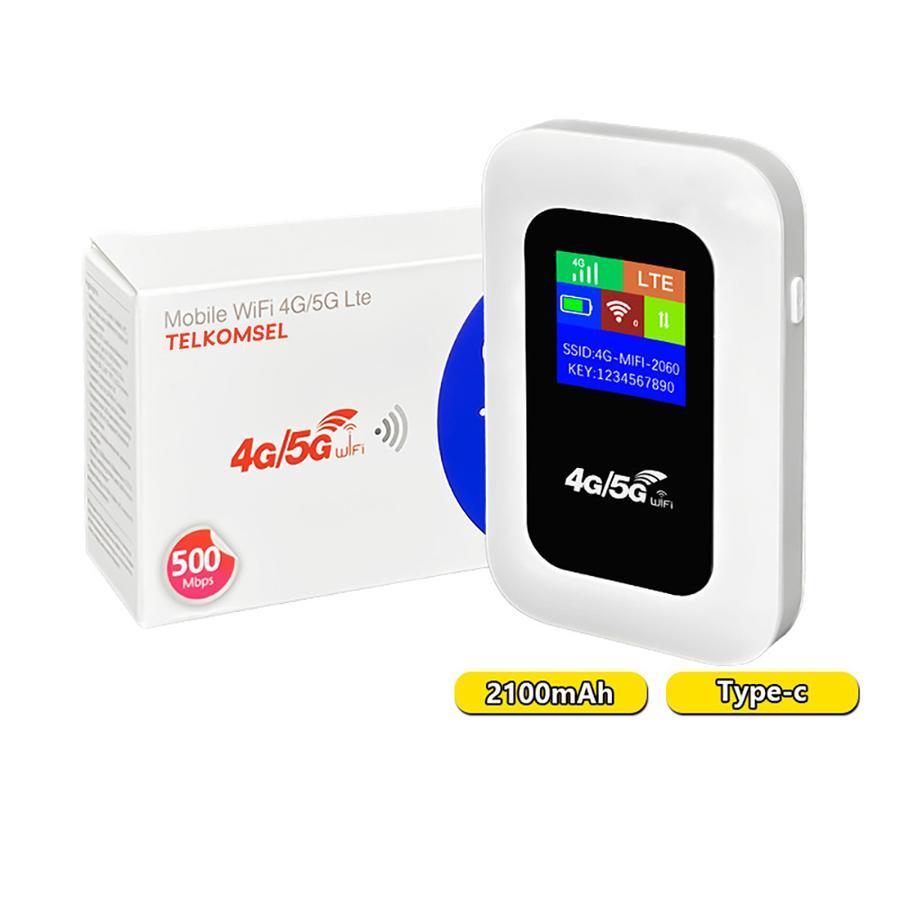 Jual MIFI MODEM WIFI 4G/5G 500Mbps 2100mAh Portable Mobile WiFi Modem ...