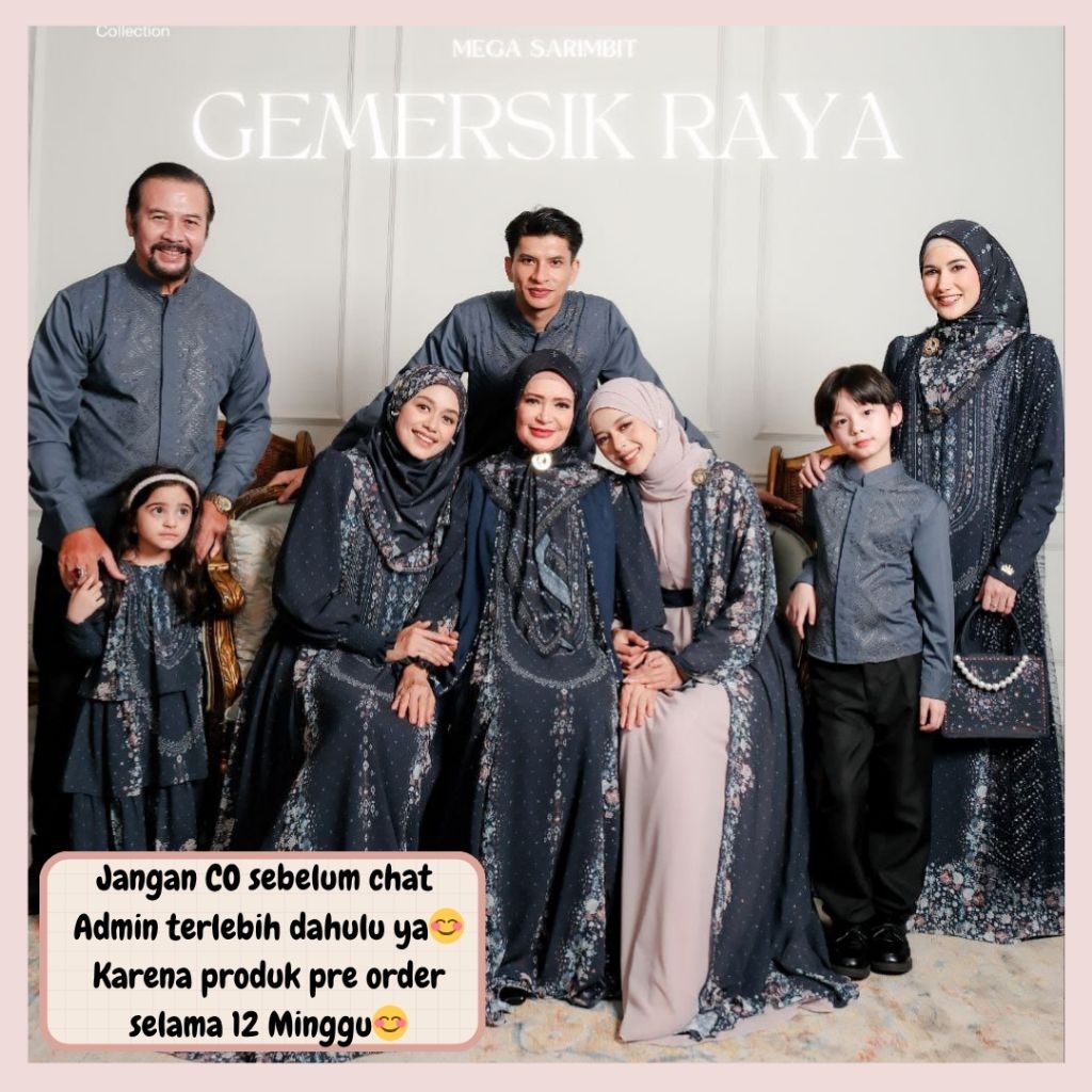 Jual Gemersik Raya sarimbit lebaran 2026 by Kazami OPEN PRE ORDER ...