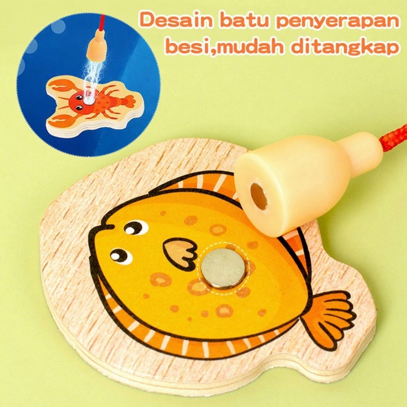 Jual Set Mainan Memancing Magnetik Kayu Pendidikan Untuk Anak 15/31 ...