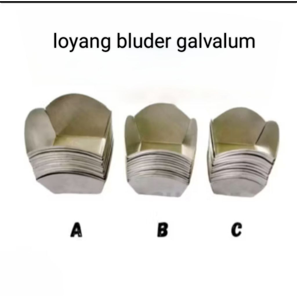 Jual [isi 12] cetakan roti bluder/loyang bluder ukuran A/B/C | Shopee ...
