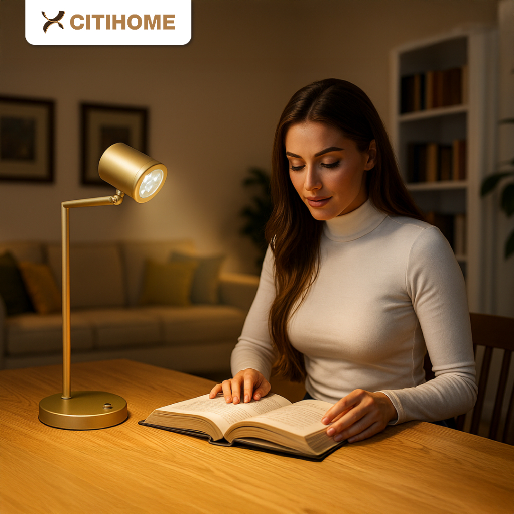 Jual Lampu Meja LED 360° Adjustable Minimalis Modern dengan 3 LED untuk ...
