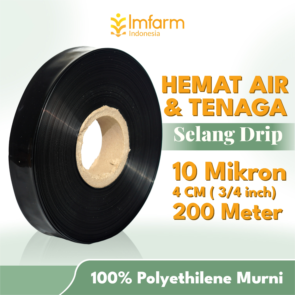 IMFARM - Selang Drip Infus 10 Micron 4 cm 200 Meter