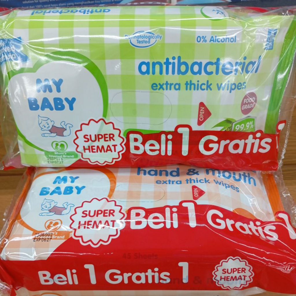 Jual My Baby Tisu Basah Extra Thick 50 + 50 sheets | Shopee Indonesia