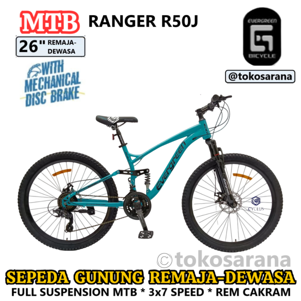 Jual Evergreen Ranger R50B R50J MTB 26