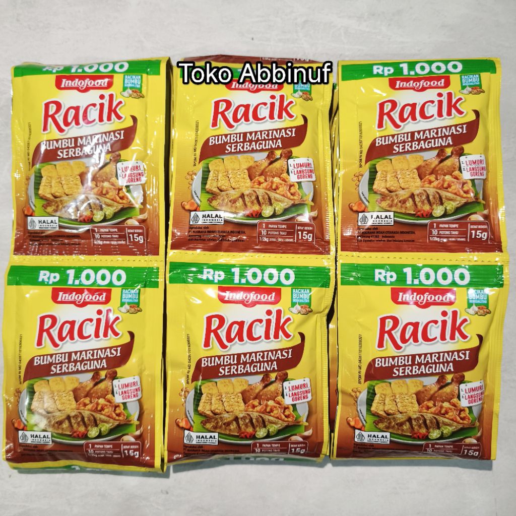 Jual 12 PCS - INDOFOOD RACIK BUMBU MARINASI SERBAGUNA 1 RENCENG - RACIK ...