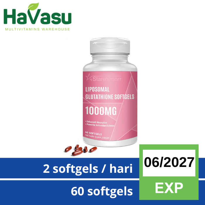 Jual Starehonorr Liposomal Glutathione Vitamin C Hyaluronic Acid Anti Aging  Brighter Skin