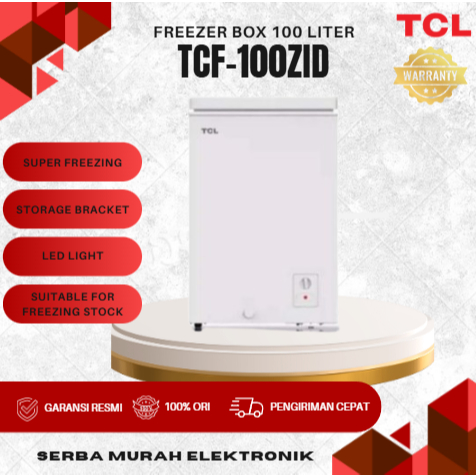 Jual TCL TCF-100ZID Chest Freezer Box Freezer 100 Liter TCF100 TCF 100 ...