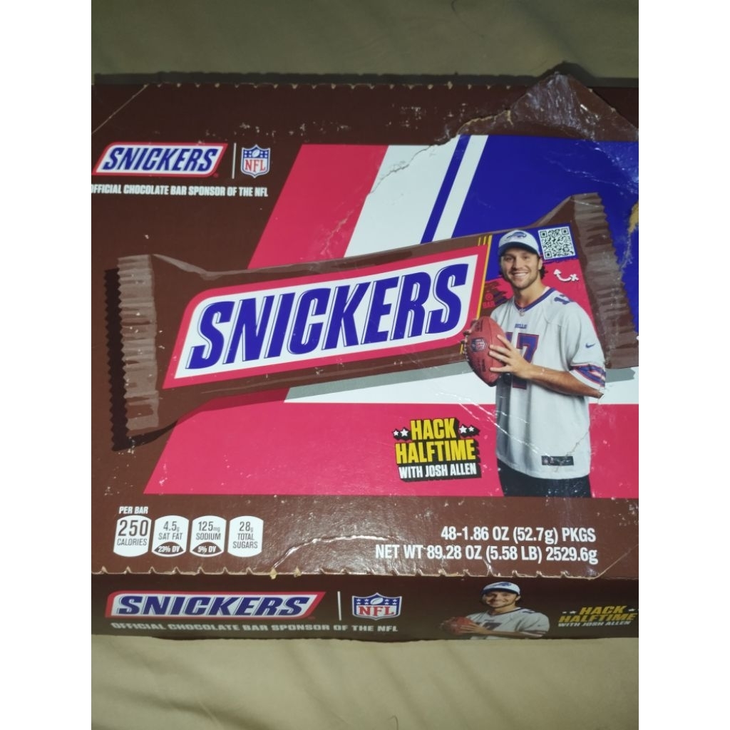 Jual Coklat Snickers X NFL Chocolate Bar 52.7g (Sold In USA) | Shopee ...