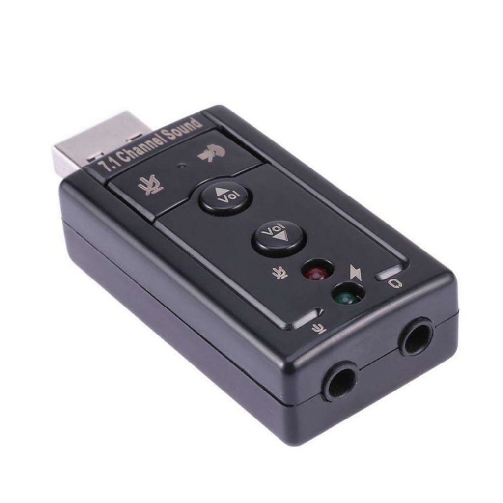Jual USB Sound card 7.1 / usb audio channel external | Shopee Indonesia