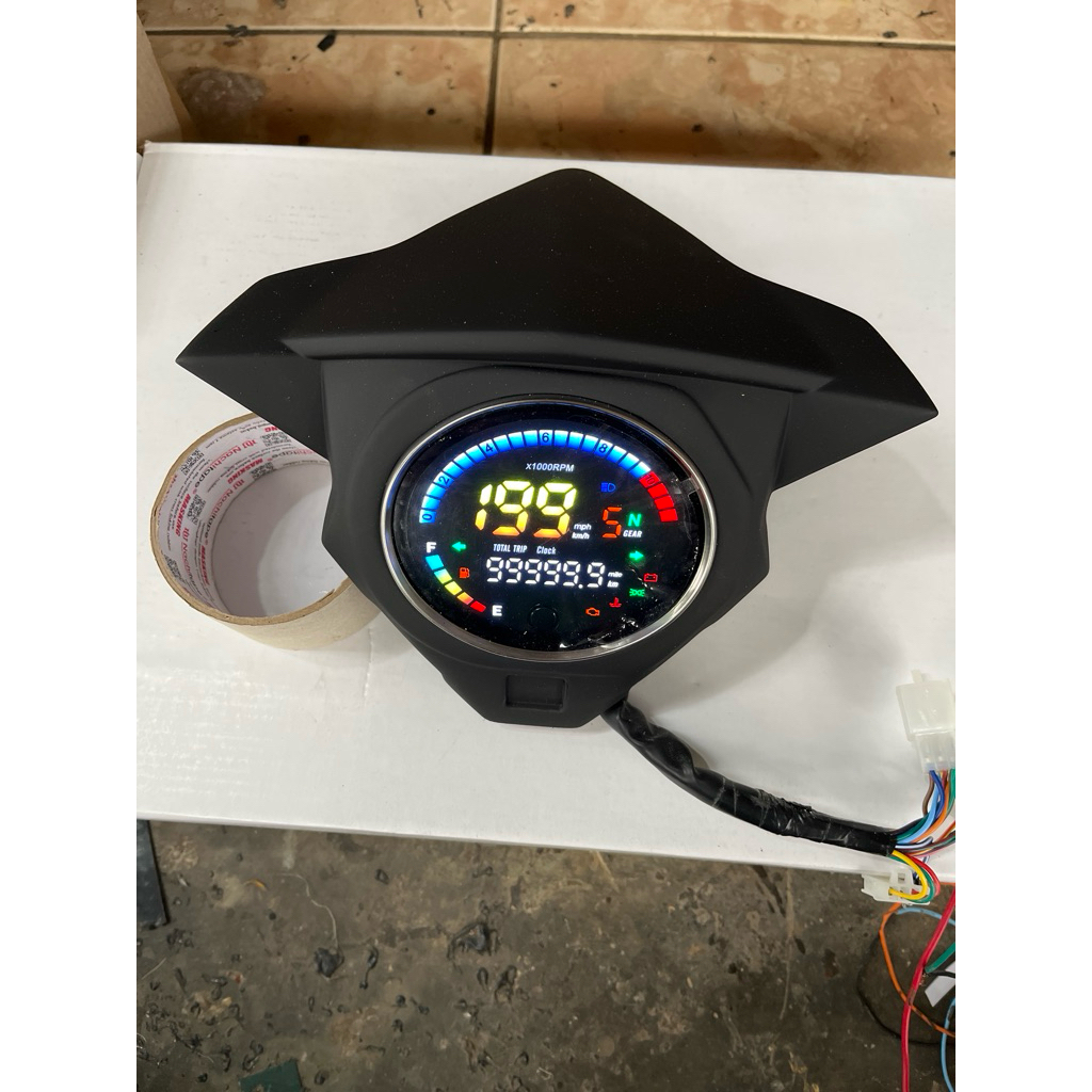 Jual speedometer beat 2017 Speedometer Beat 2017 Custom RX1N Full Warna ...