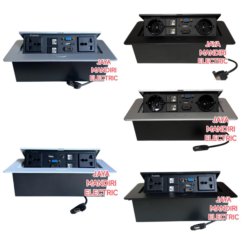 Jual Stop Kontak Meja Komplit Lengkap 2 Stopkontak EUROPE ARDE ...
