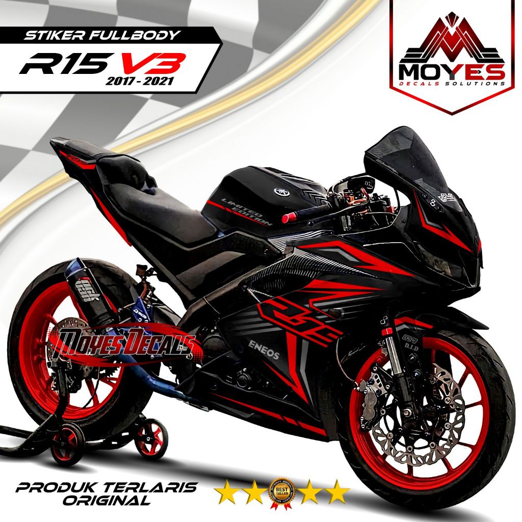 Jual TERBARU... Decal R15 V3 Fullbody Stiker Yamaha R15 V3 Full Body ...