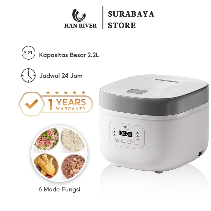 HAN RIVER Rice Cooker 2.2L HRRC07  Magic Com Smart cooker 900watt