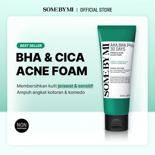 SOME BY MI 30 Days Miracle Acne Clear Foam Cleanser (Sabun Cuci Wajah Untuk Jerawat & Komedo)