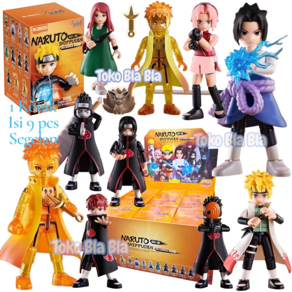 Jual BLOKEES Figure Naruto 1 Kotak Isi 9 Pcs Galaxy Vol 01 02 03 Blocks ...